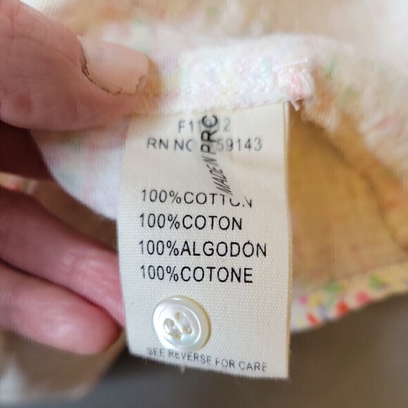 NWT FRNCH Womens Romanne Cotton V-neck Puff sleeve Shirtdress Size S - Picture 11 of 16